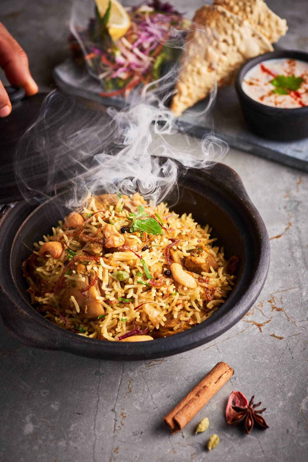 Smokey Flavored Rice at a Family Restaurant in Goregaon